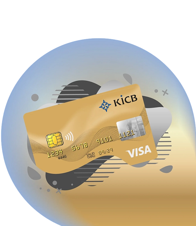 Закажи VISA Gold в приложении KICB